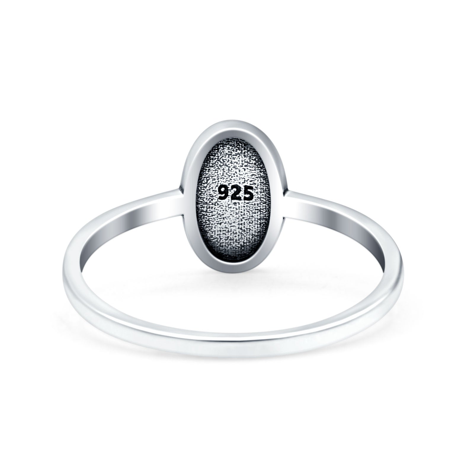 Flowers Oxidized Band Solid 925 Sterling Silver Thumb Ring (9.5mm)
