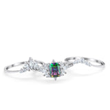 Emerald Cut Bridal Set