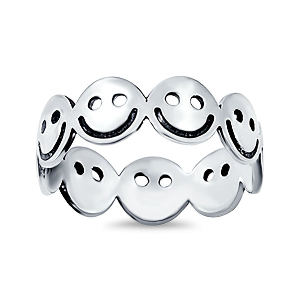 ✤smile✤ Smiley Face Ring 925 Sterling Silver Wholesale