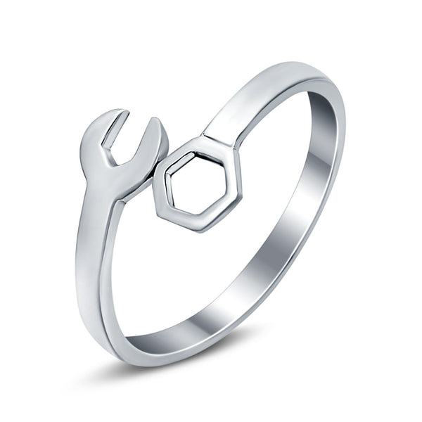 925 Sterling Silver Mechanical Wrench Ring Wholesale