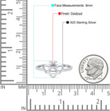 Bumblebee Band Oxidized Solid 925 Sterling Silver Thumb Ring (9mm)