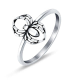 Spider Oxidized Band Solid 925 Sterling Silver Thumb Ring (11.5mm)