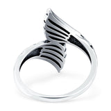 Mermaid Tails Oxidized Band Solid 925 Sterling Silver Thumb Ring (23mm)