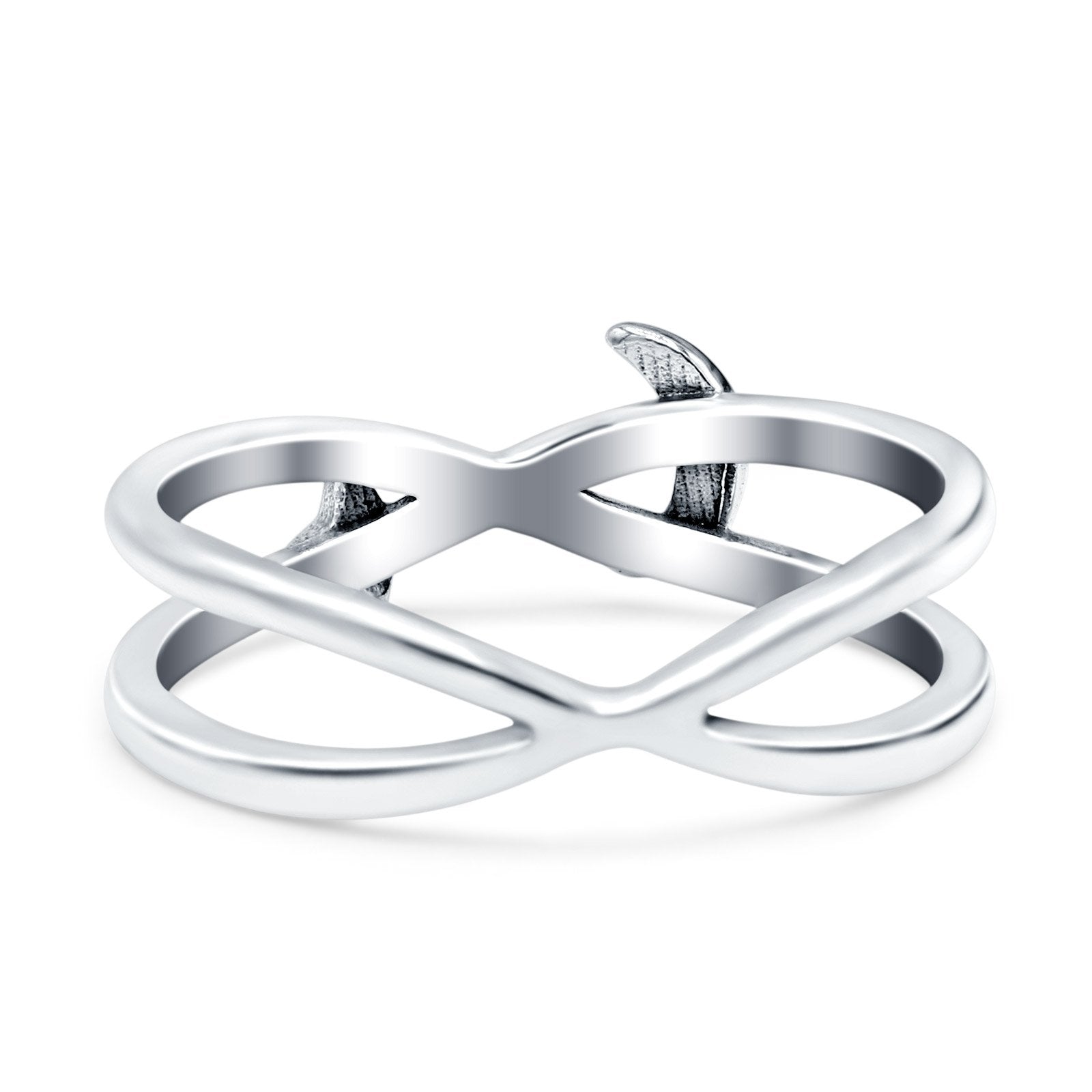 Moon & Star Oxidized Band Solid 925 Sterling Silver Thumb Ring (5.8mm)