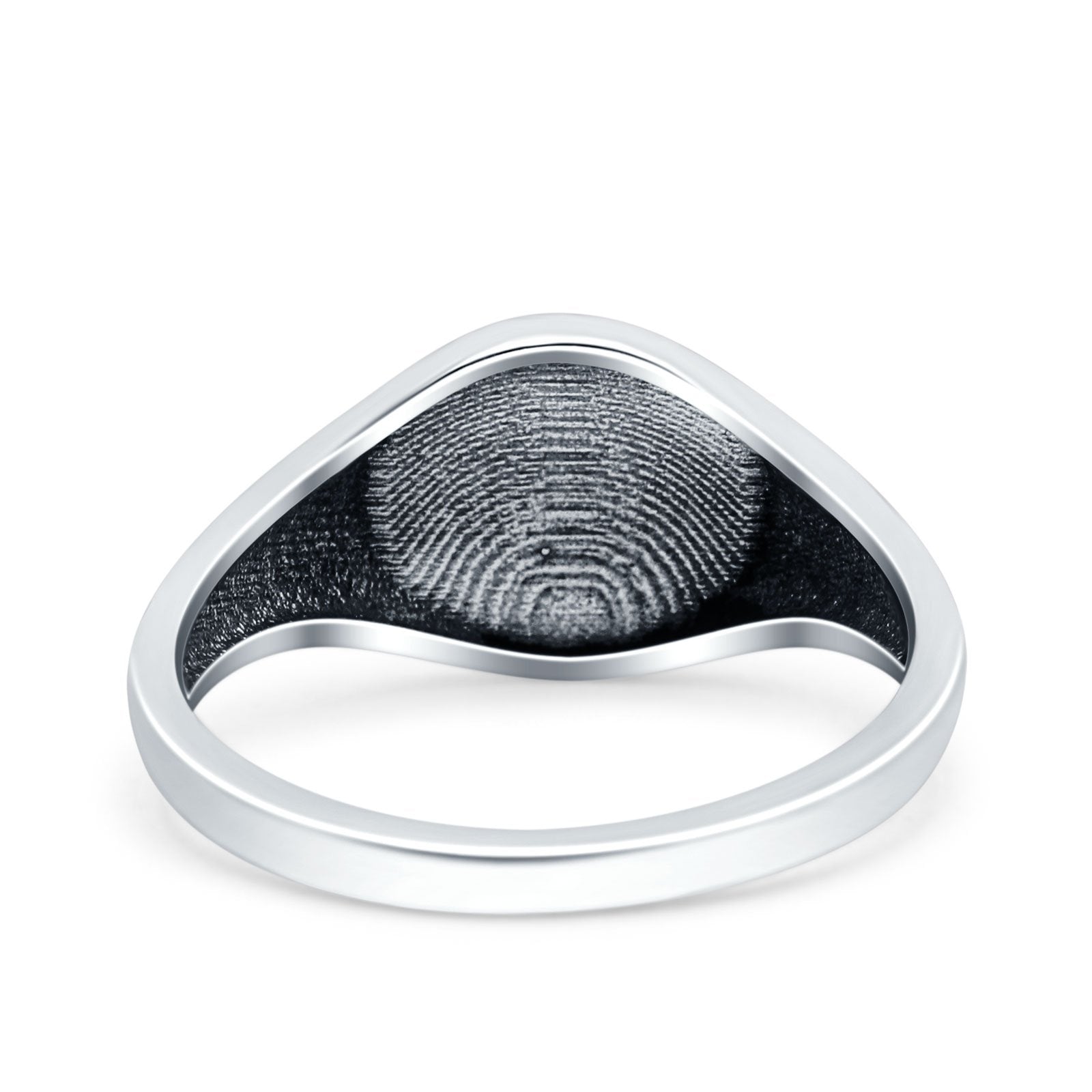 Bear Paw Oxidized Band Solid 925 Sterling Silver Thumb Ring (9.6mm)