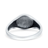 Bear Paw Oxidized Band Solid 925 Sterling Silver Thumb Ring (9.6mm)