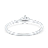 Star Oxidized Band Solid 925 Sterling Silver Thumb Ring (5mm)