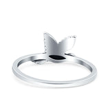 Bird-Band-Oxidized-Ring-Solid-925-Sterling-Silver-(8mm)