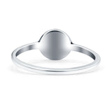 Tree of Life Oxidized Band Solid 925 Sterling Silver Thumb Ring (7mm)