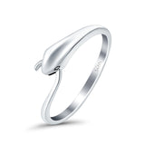 Snake Oxidized Band Solid 925 Sterling Silver Thumb Ring (5mm)