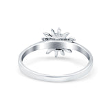 Sun Oxidized Band Solid 925 Sterling Silver Thumb Ring (9mm)