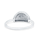 Nature Oxidized Band Solid 925 Sterling Silver Thumb Ring (7mm)