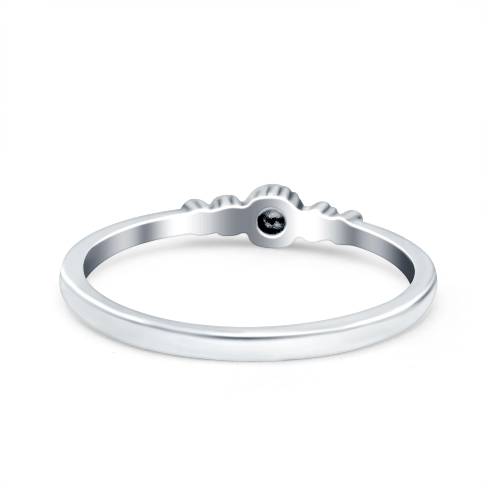 Bali Style Band Oxidized Solid 925 Sterling Silver Thumb Ring (3mm)
