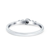 Bali Style Band Oxidized Solid 925 Sterling Silver Thumb Ring (3mm)