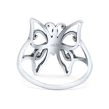 Beautiful Filigree Butterfly Designer Statement Fashionable Oxidized Band Thumb Ring