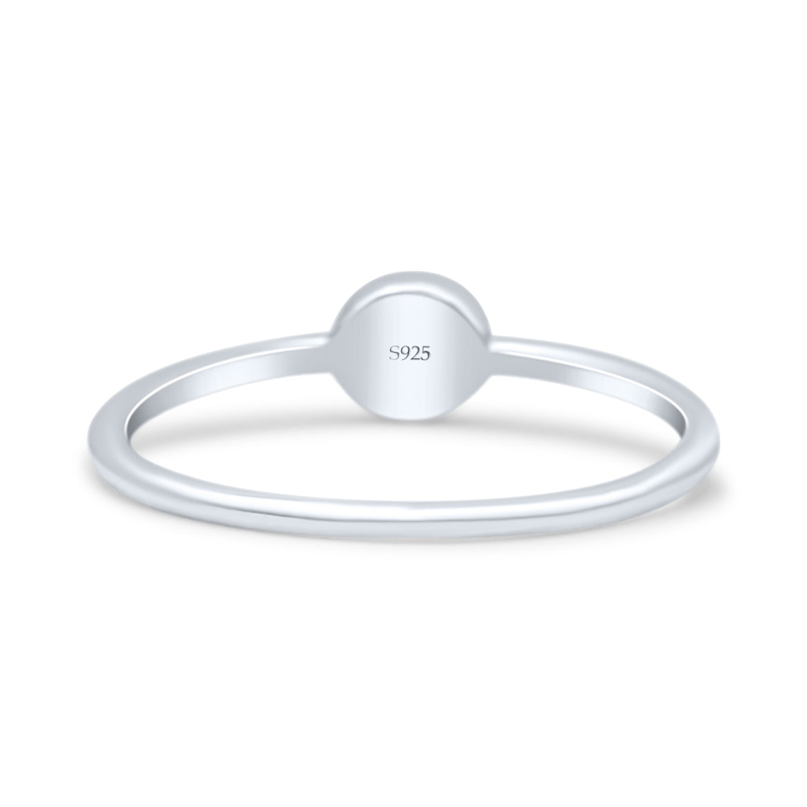 Ocean Engraved Style Oxidized Sunset Beach Minimalist Band Thumb Ring