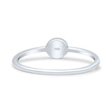 Ocean Engraved Style Oxidized Sunset Beach Minimalist Band Thumb Ring
