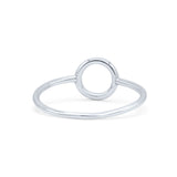 Precious Open Round Circle Friendship Stylish Oxidized Band Thumb Ring