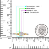 Halo Infinity Shank 0.26ct Natural Diamond Round Engagement Ring 14K Yellow Gold Wholesale