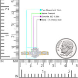 Oval Halo Vintage Style Diamond Ring