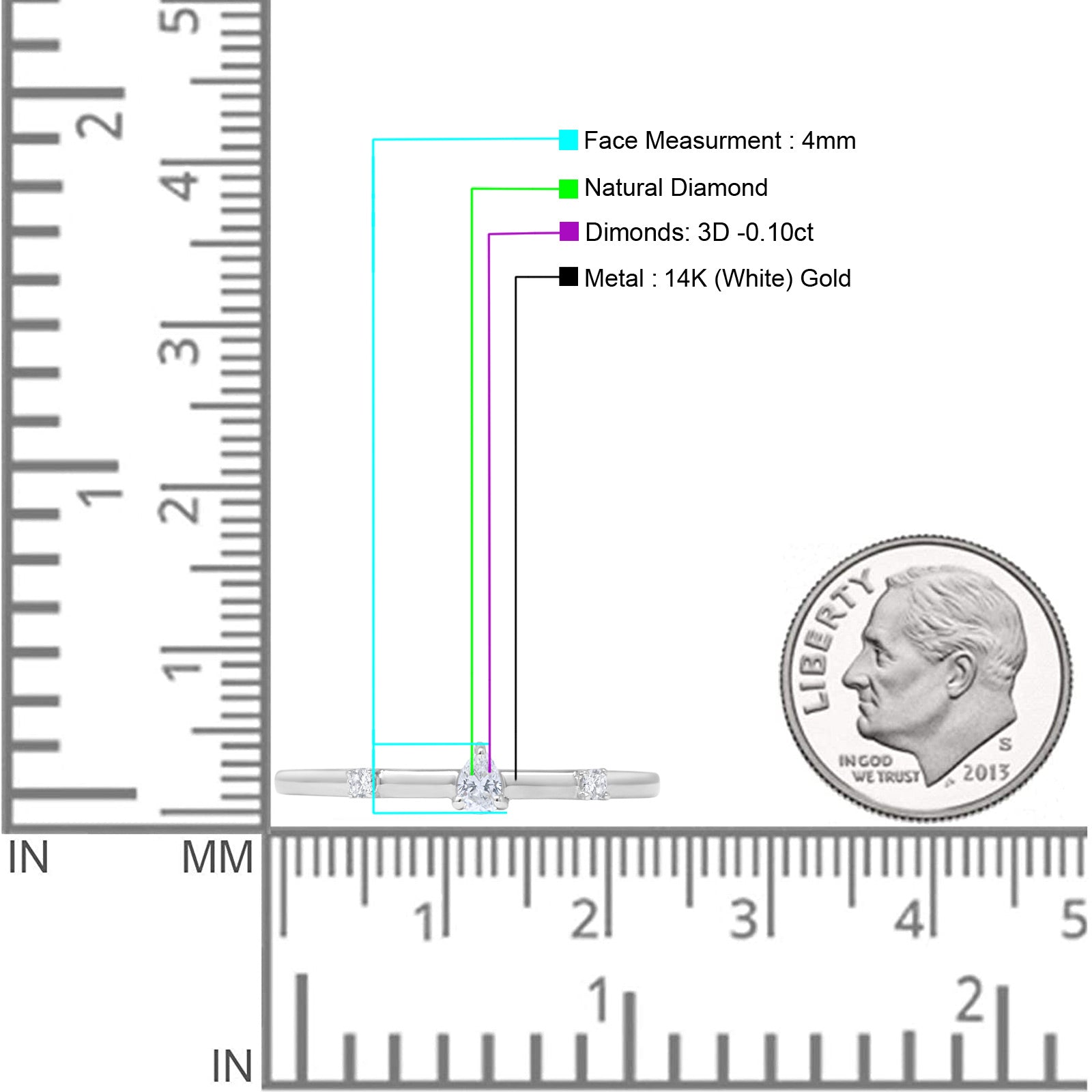 Half Eternity Stackable Band
