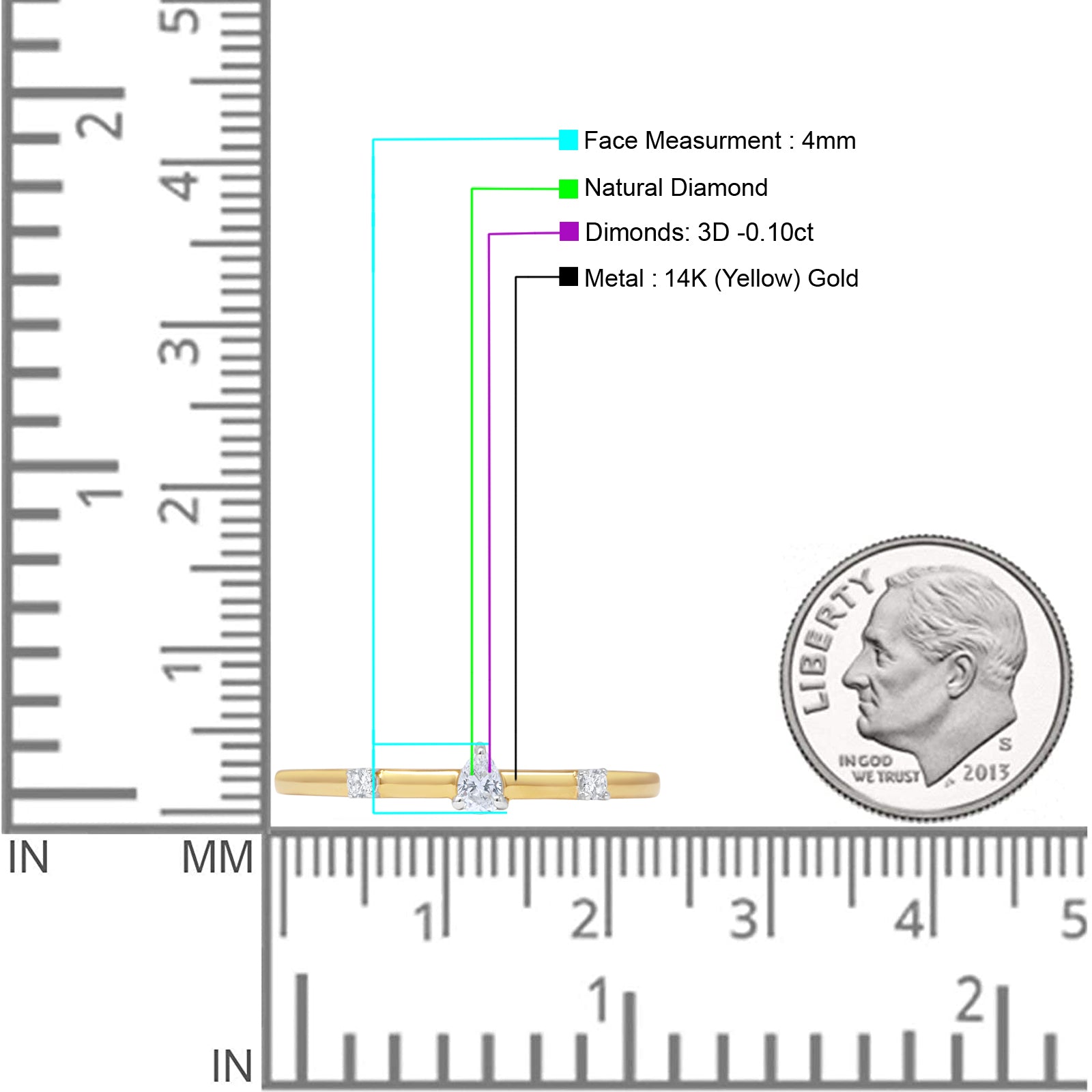 Half Eternity Stackable Band