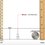 Solid 14K White Gold Fancy Chandelier Dangle Earrings (37mm Diameter)