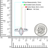 14K White Gold Infinity Twist Halo Marquise Art Deco Vintage Engagement Wedding Bridal Ring Simulated CZ Size-7