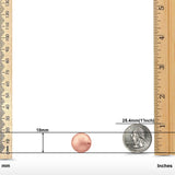 Half Ball Stud Earrings Round Rose Tone 925 Sterling Silver Wholesale
