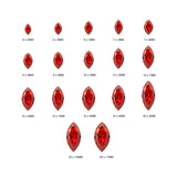 (Pack of 5) Marquise Simulated Garnet CZ