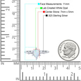 Starburst Teardrop Art Deco Pear Wedding Ring Lab Created White Opal 925 Sterling Silver