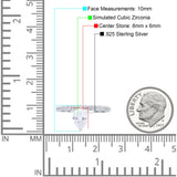 Teardrop Art Deco Pear Wedding Bridal Ring Simulated Cubic Zirconia 925 Sterling Silver