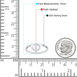 Cactus Oxidized Band Solid 925 Sterling Silver Thumb Ring (10mm)