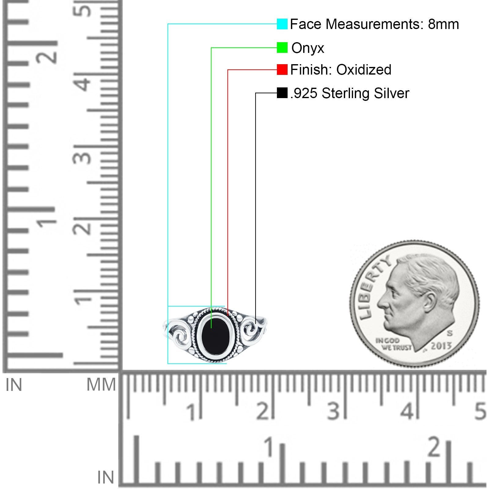 Solitaire Halo Wedding Engagement Ring Oval Simulated Black Onyx 925 Sterling Silver