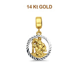 14K Yellow Gold Saint Christopher for Mix&Match Pendant 21mmX12mm 1.0 grams