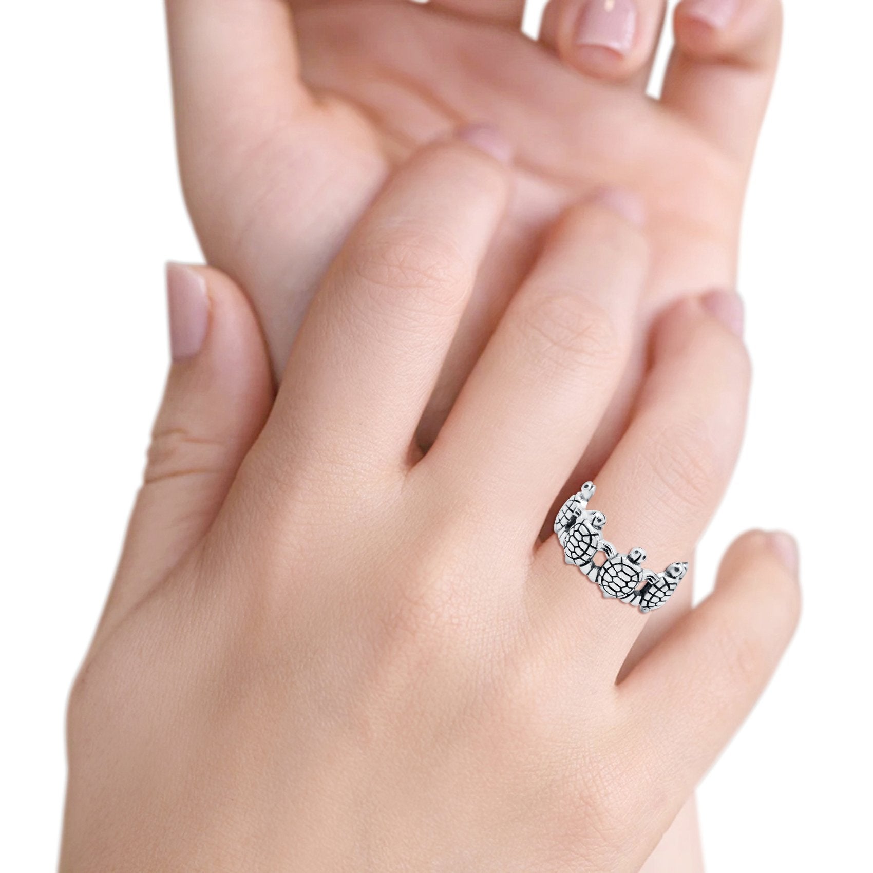 Turtle Family Ring