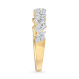Half Eternity Diamond Ring 0.36ct Natural Baguette 14K Yellow Gold Wholesale
