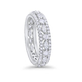 Full Eternity Rings Marquise Ring Simulated Cubic Zirconia 925 Sterling Silver