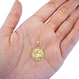Real 14K Religious Angel Charm Pendant Yellow Gold 1.2grams 15mmX15mm