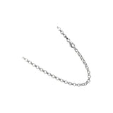 3MM Rolo Chain .925 Solid Sterling Silver Available In 16"-24" Inches