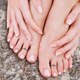 Cross Toe Ring Adjustable Band Black Tone 925 Sterling Silver (7mm)