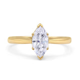 Art Deco Marquise Solitaire Ring