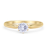 Round Solitaire Ring