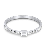 Baguette Stackable Natural Diamond Ring