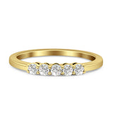 Triangular Band Cluster Natural Diamond Ring