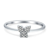 Butterfly Cluster Natural Diamond Ring