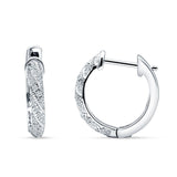 Twisted Tilted Row Earring Round Cubic Zirconia 925 Sterling Wholesale