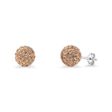 Full Ball Stud Earrings