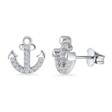 Anchor Stud Earrings