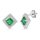 Square Stud Earrings